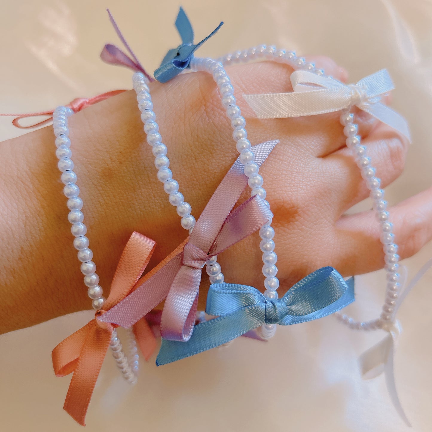 Blue Cute Ribbon Phone Strap, bow phone charm