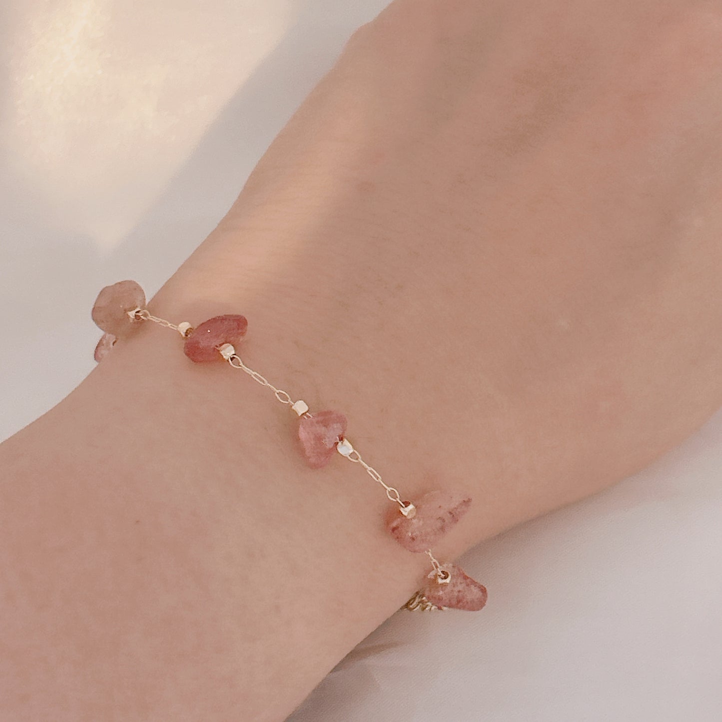 Alba Strawberry Quartz Bracelet