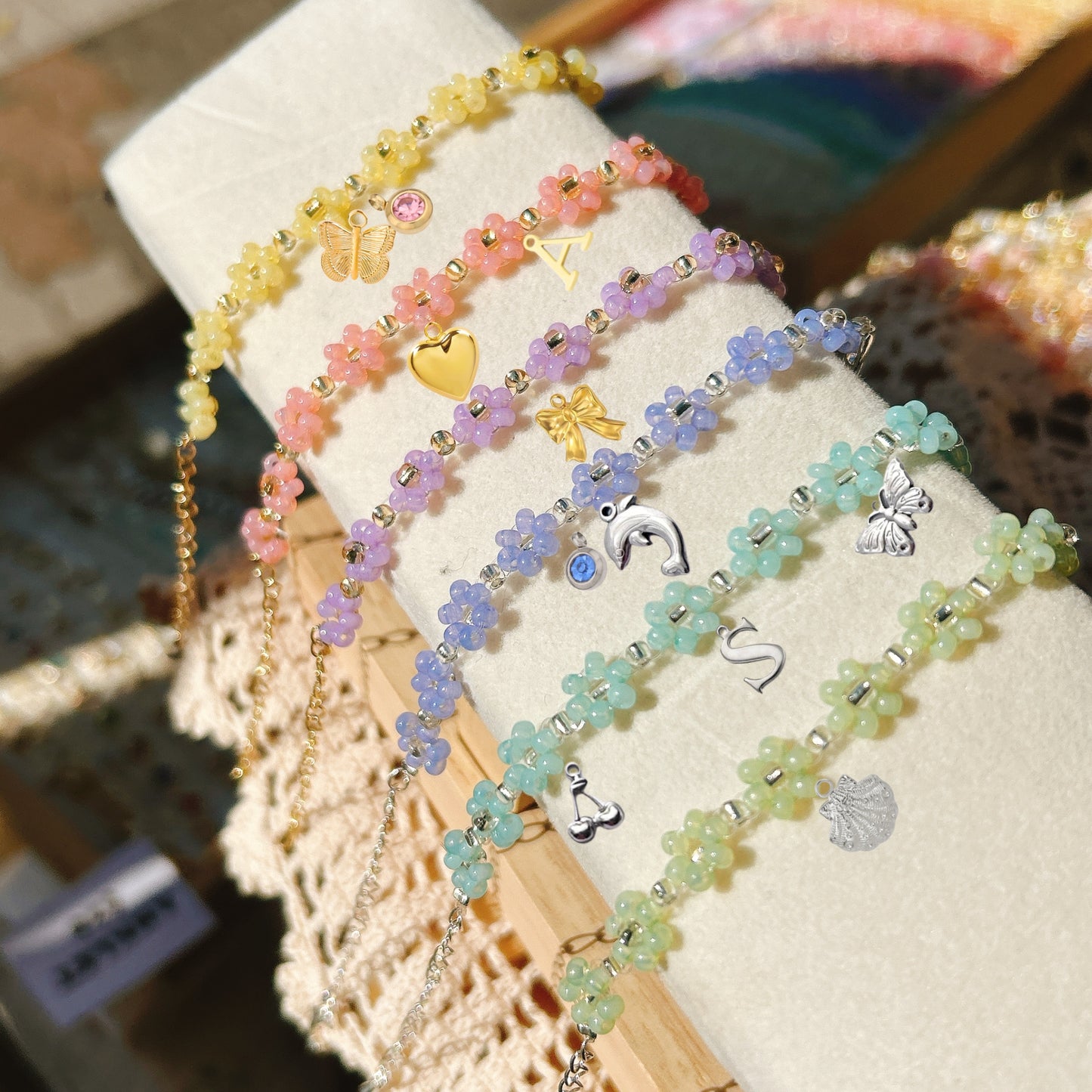 Tilly Design your own Charms with Daisy Floral Bracelet