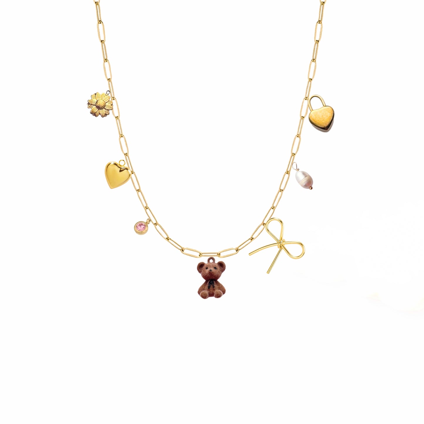 Abby Design your own Charms Necklaces (Large PaperClip)