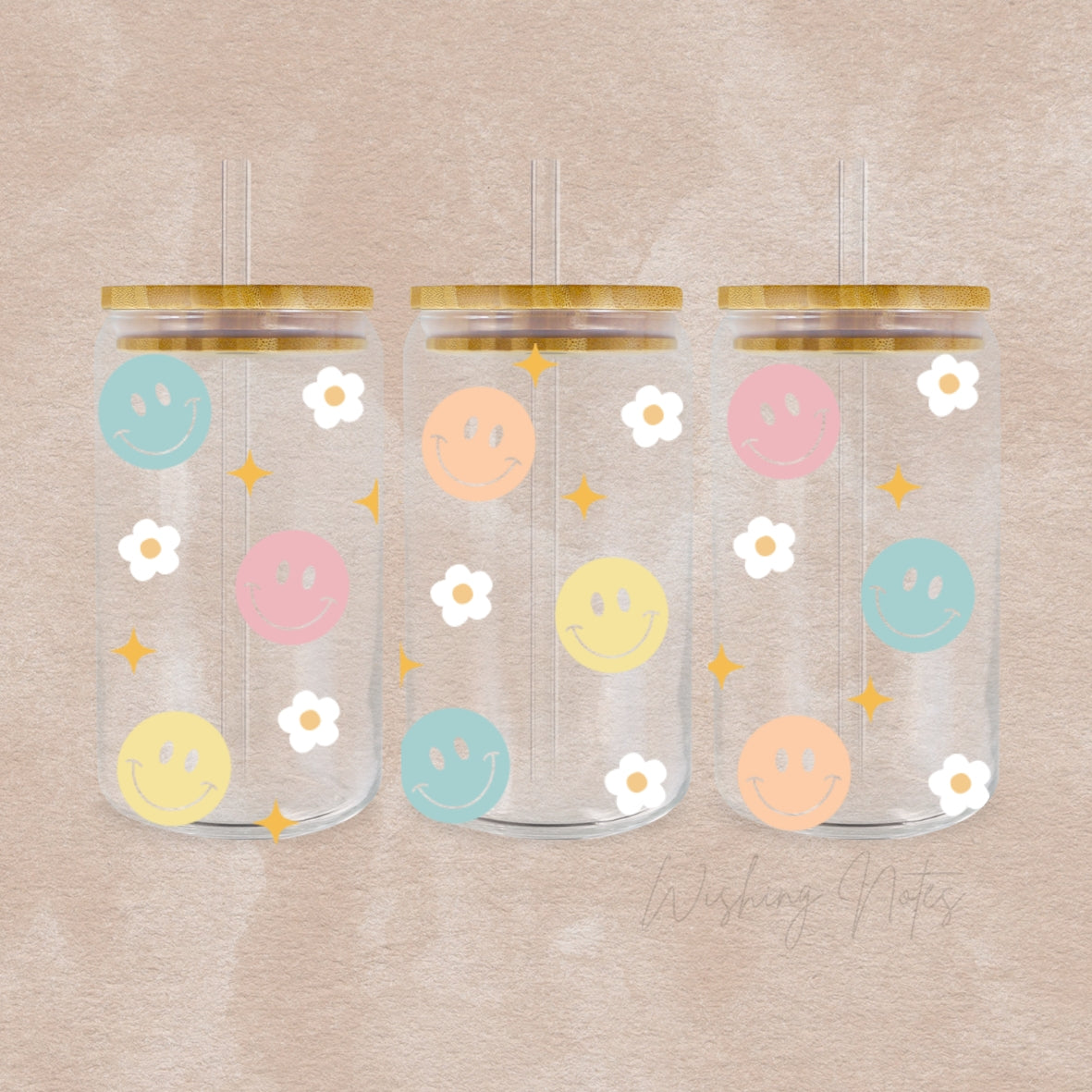 Smiley Glass cup