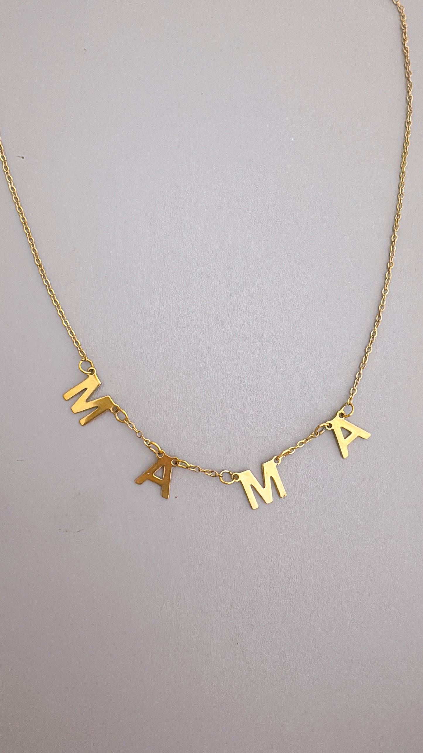 MAMA Initial Charms Necklaces