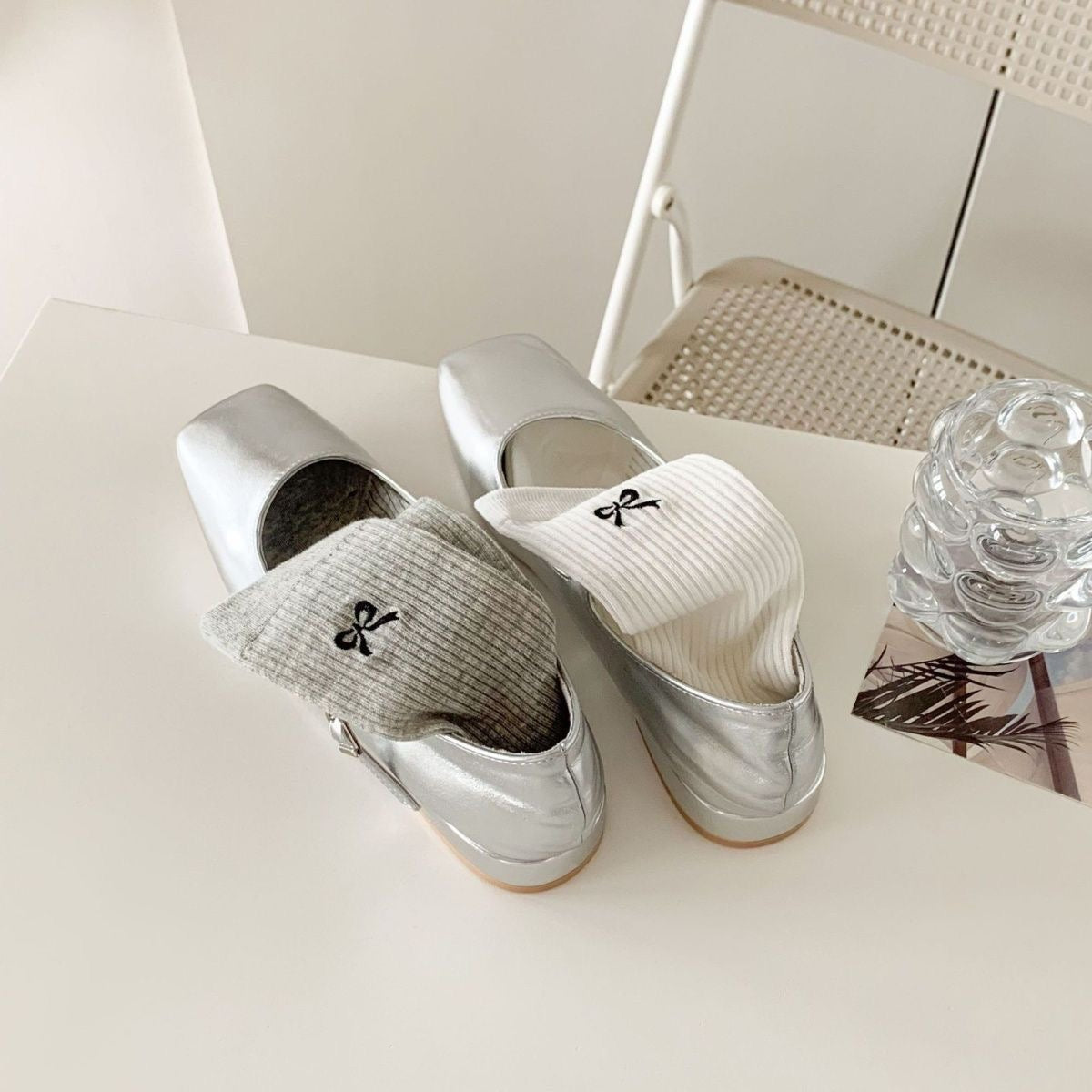 Issey Ribbon Summer long socks