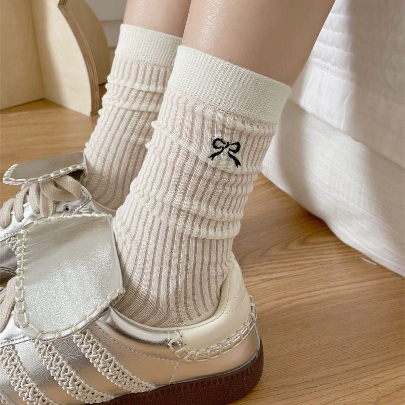 Issey Ribbon Summer long socks