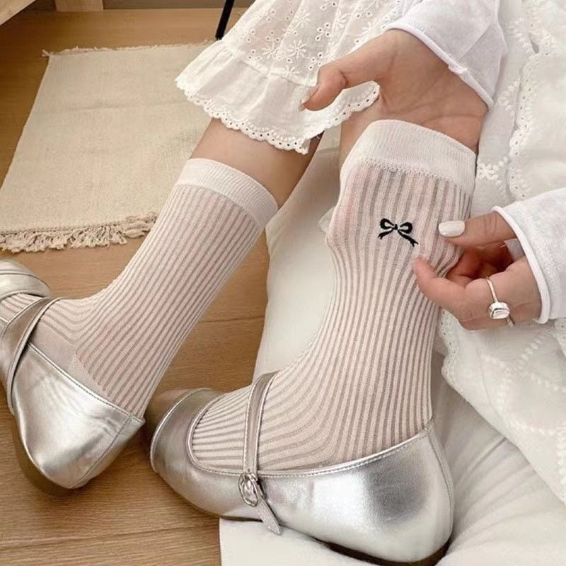 Issey Ribbon Summer long socks