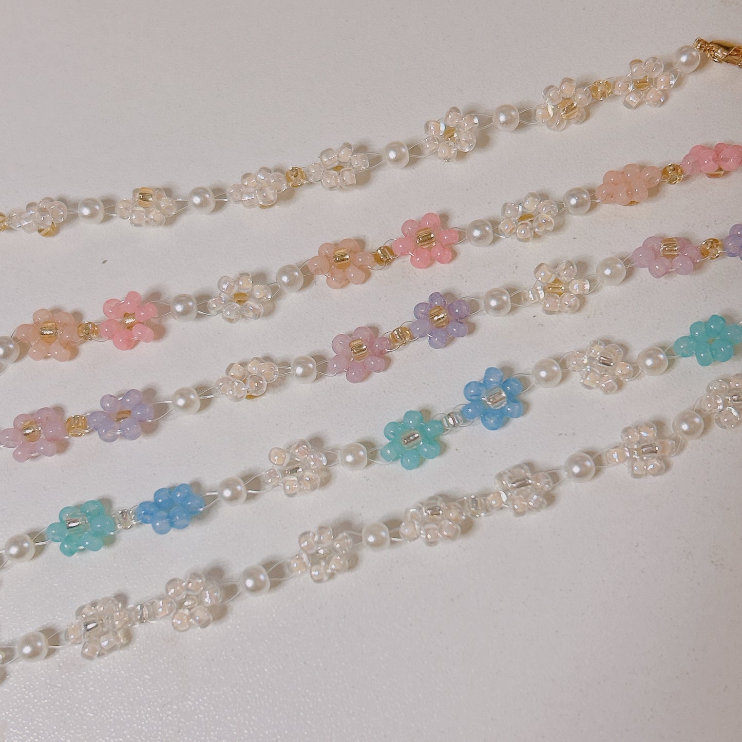 Ivie Floral Beaded Bracelet
