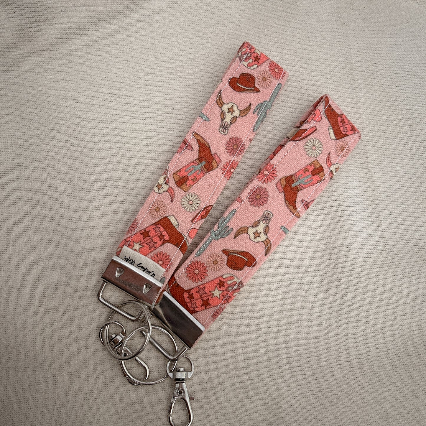 Cowboy Boots key fob wristlet
