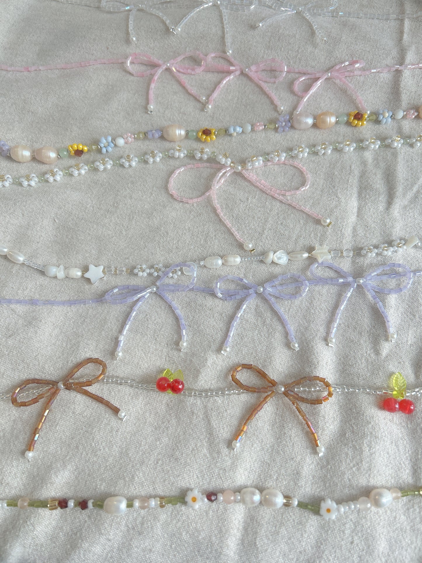 Carly Bow Ribbon Choker Necklace