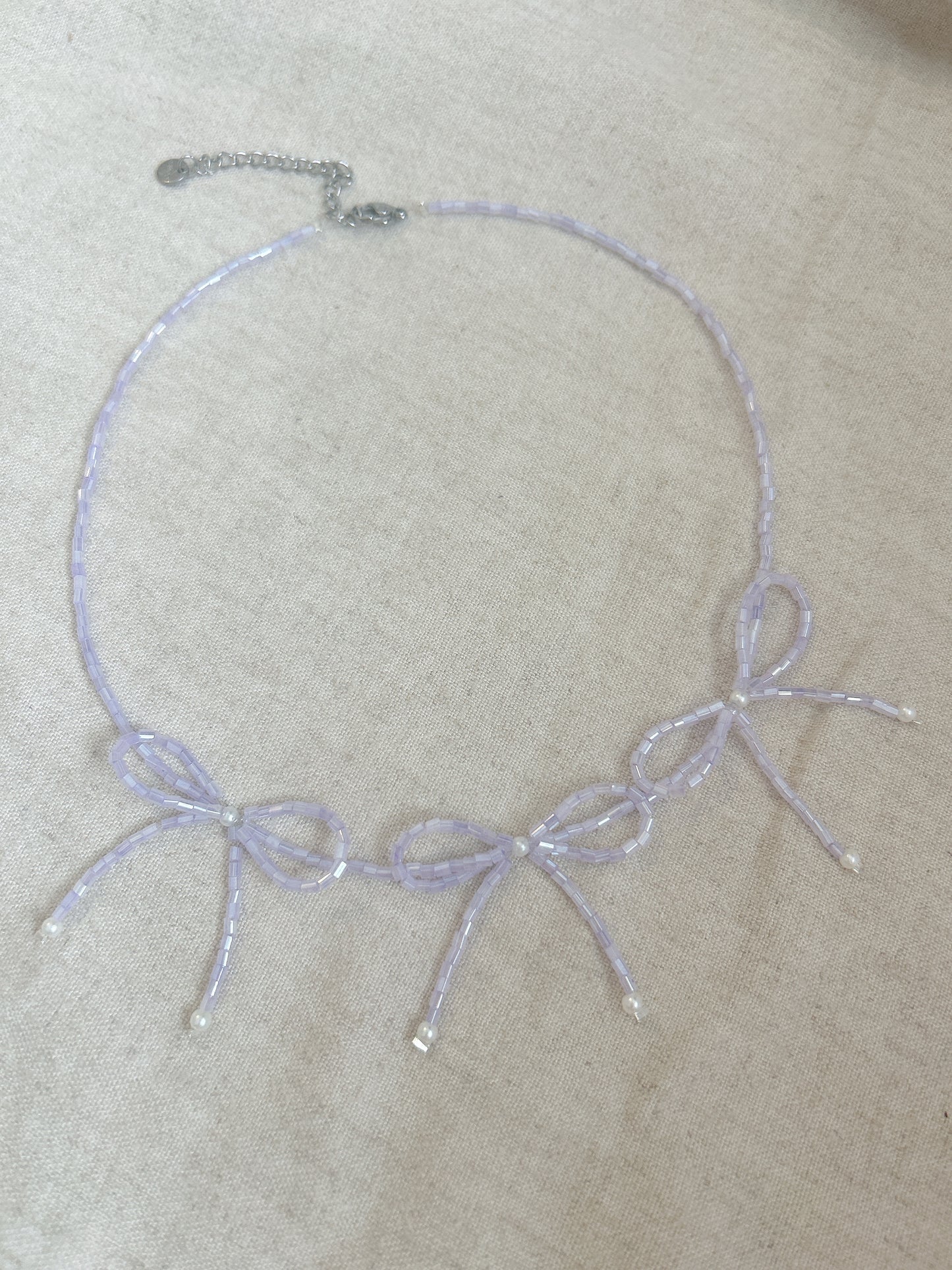 Carly Bow Ribbon Choker Necklace