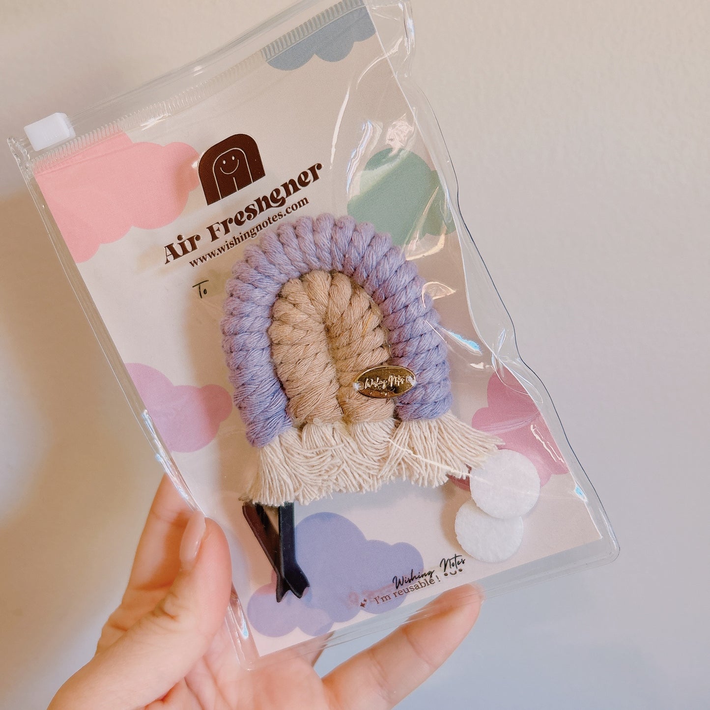 Beige Rainbow Car Vent Air Diffuser