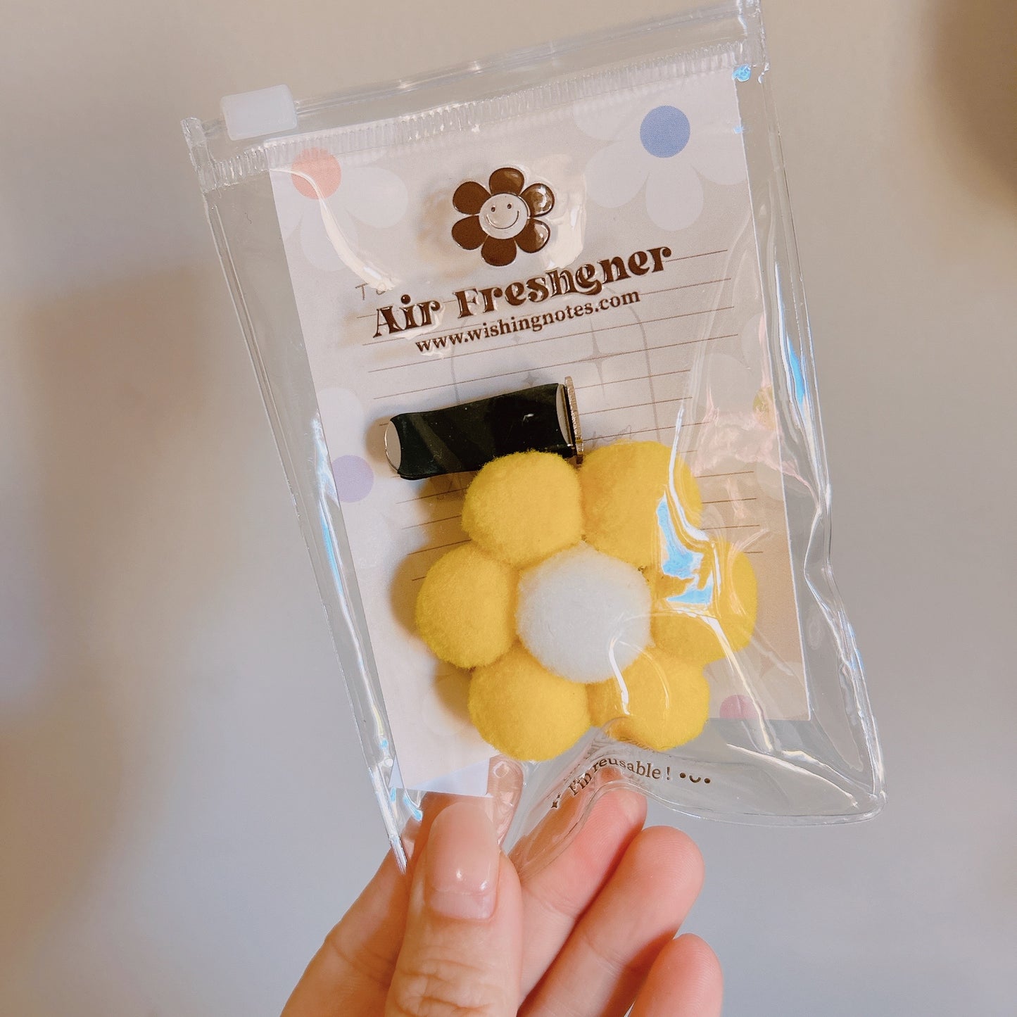 Yellow Flower Car Diffuser, Air freshener
