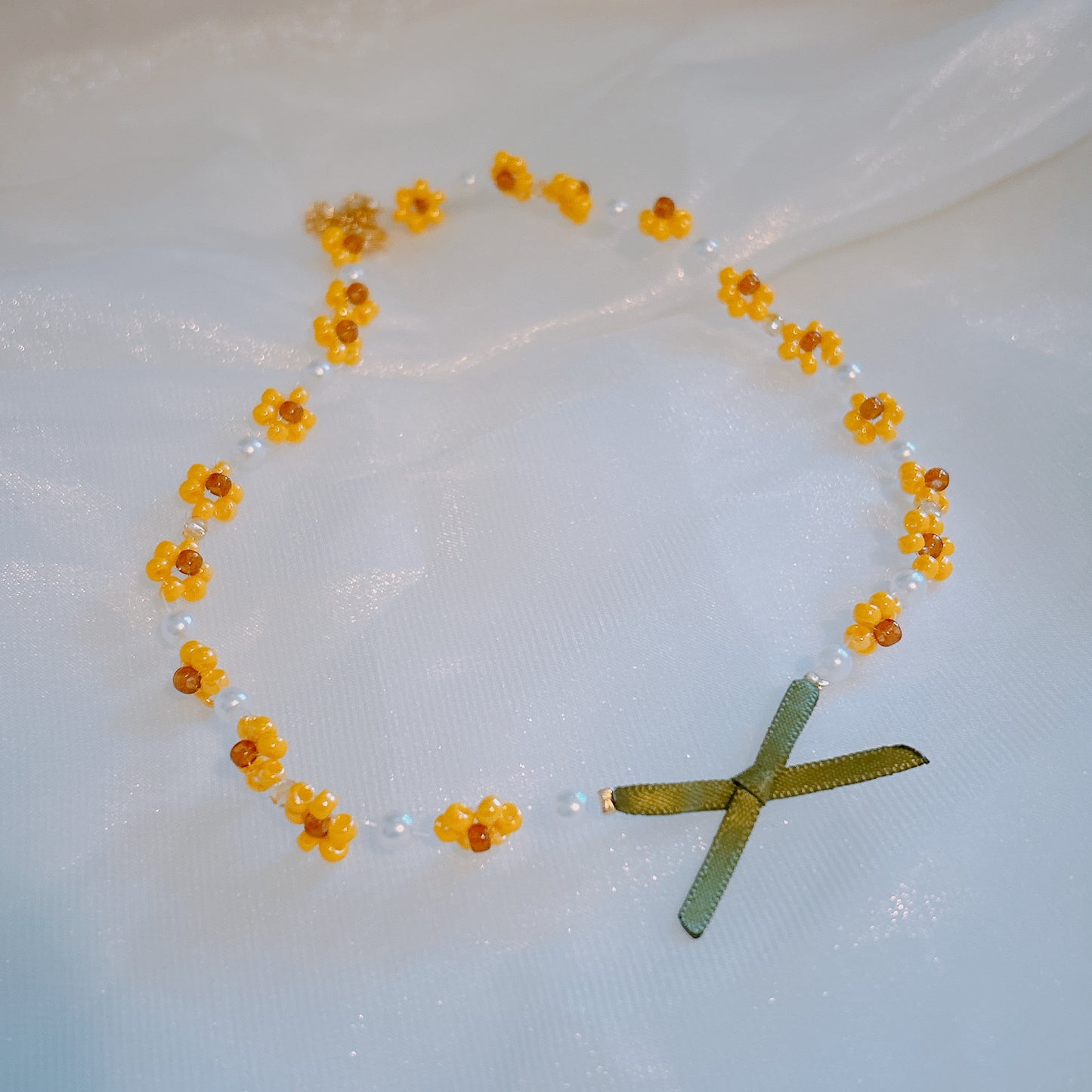 Sunflower Choker floral Necklace