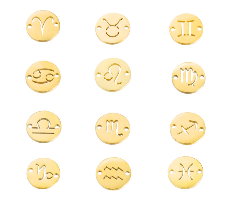 Zodiac Charms Bracelet Gold