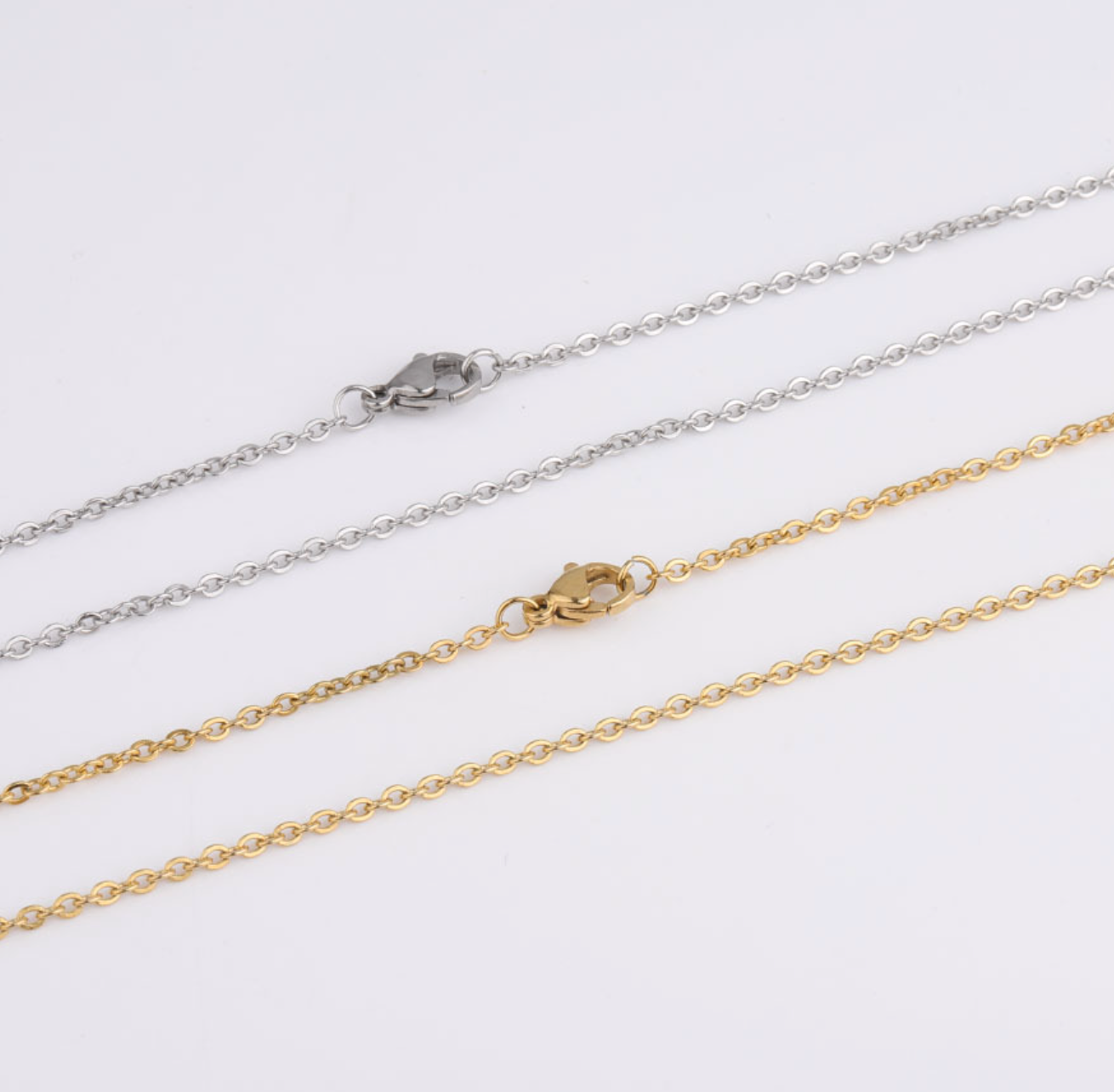 Initial Charms Silver Necklace | Waterproof Non Tarnish
