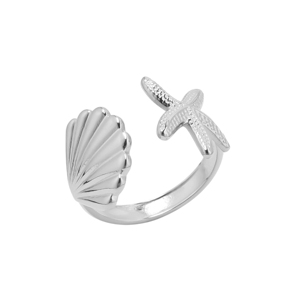 Leila Shells and Star adjustable Ring