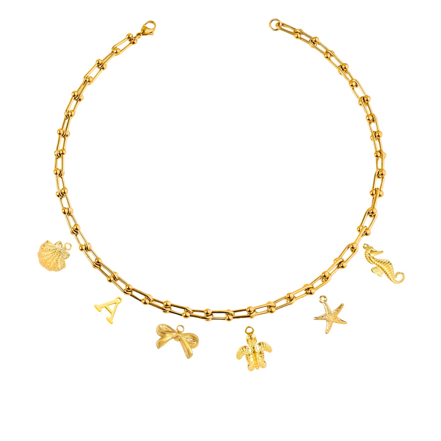 Eve DYO Chain Charms Necklace (Thick Chain)