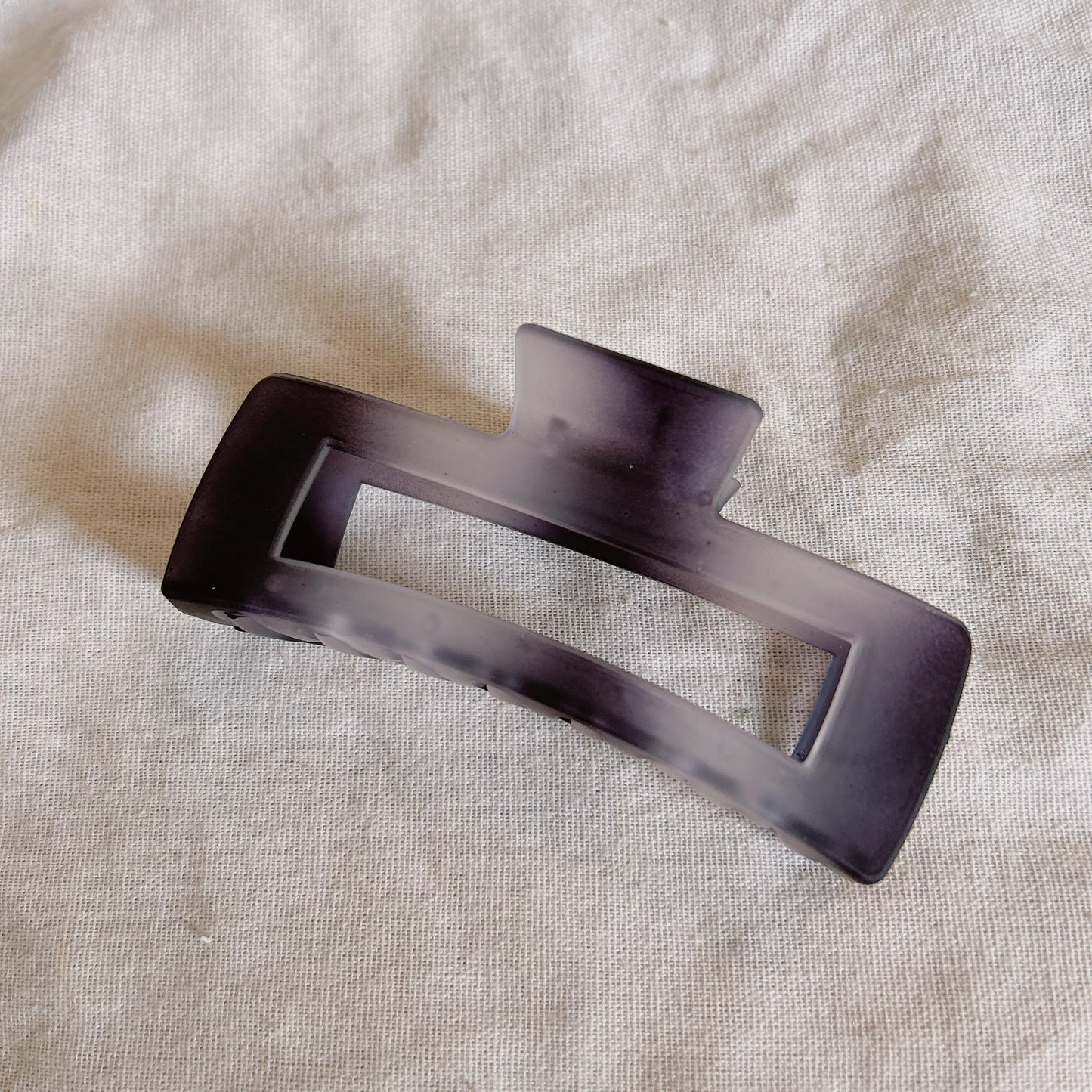 Jumbo Grey Square Hair Clip