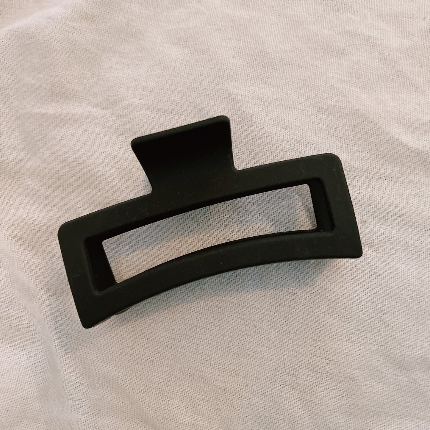 Jumbo Black Square Hair Clip