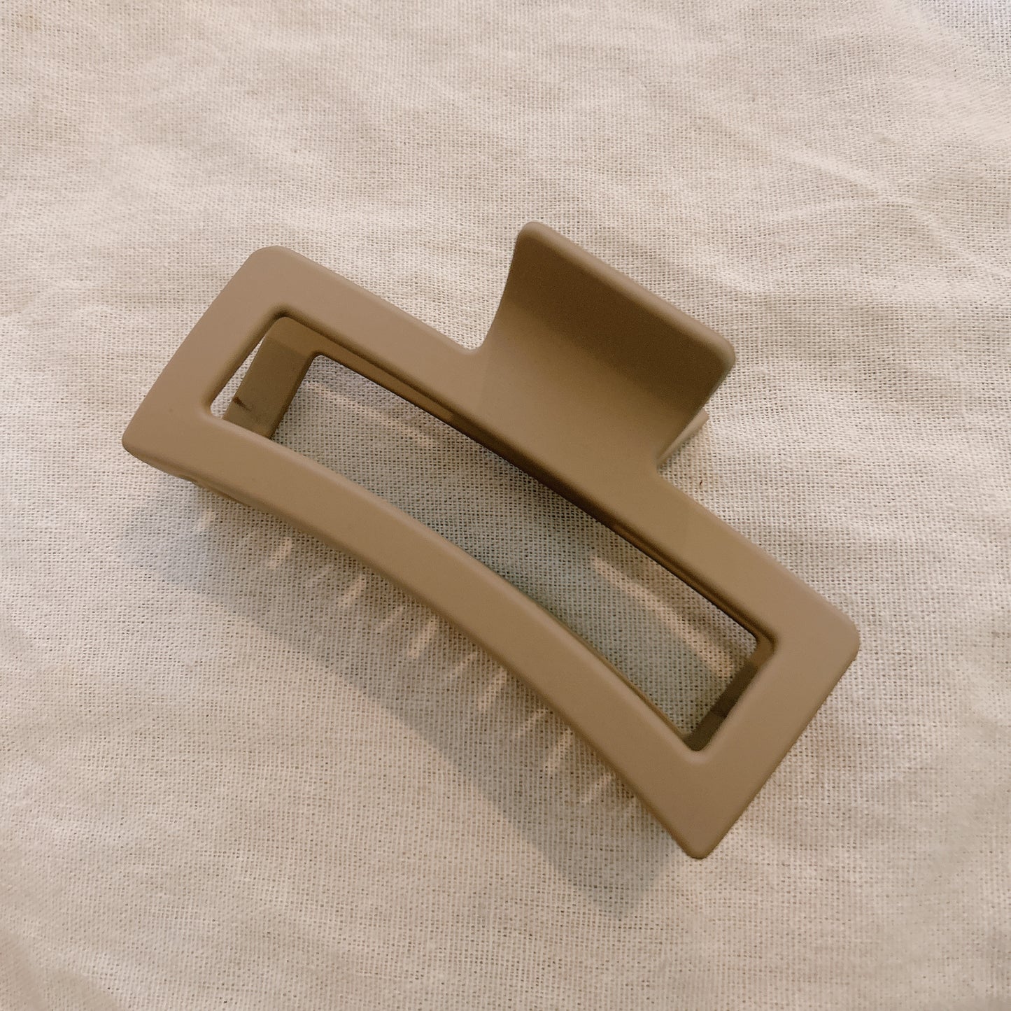 Jumbo Brown Square Hair Clip