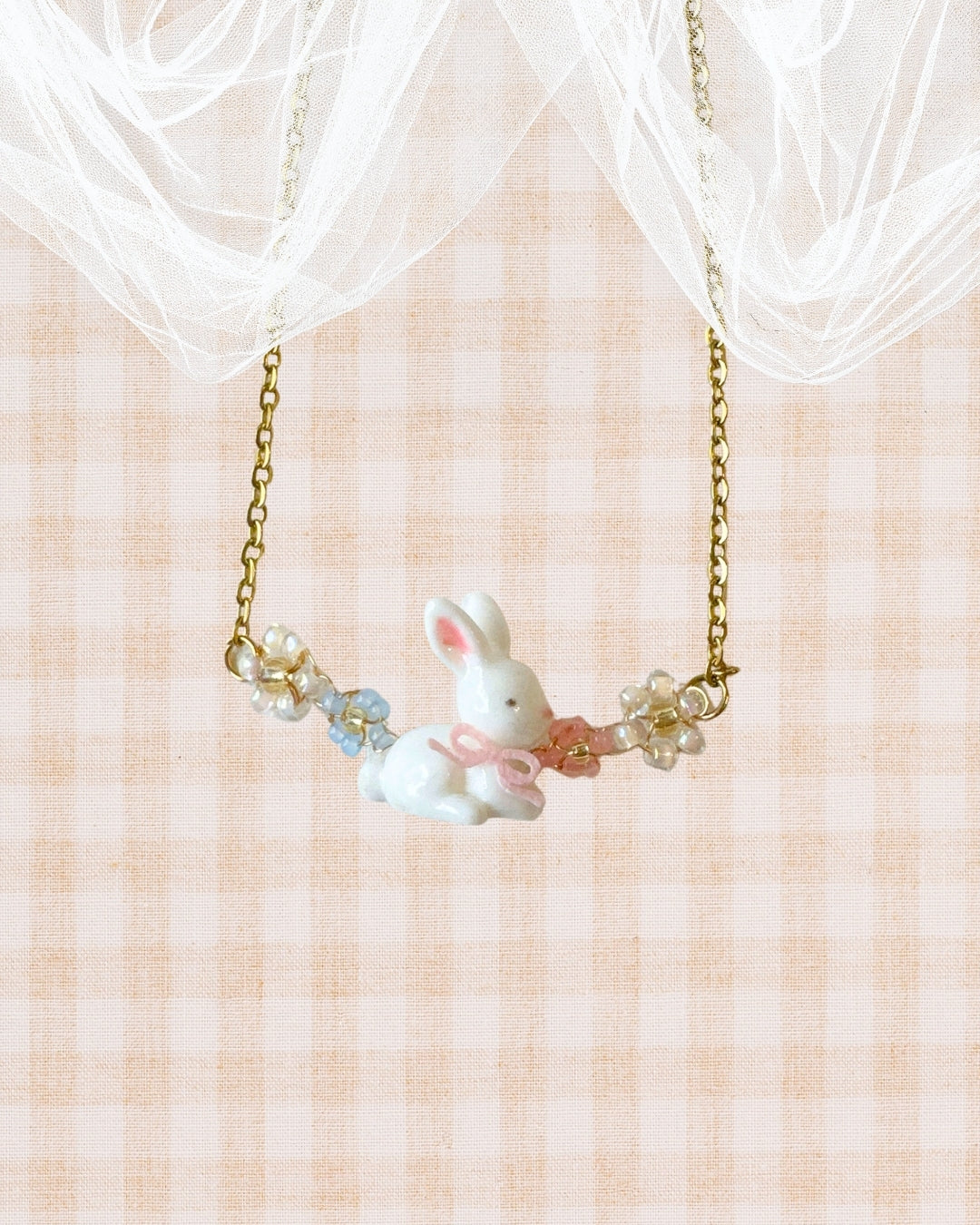 Little Meadow Friends — Bunny Meadow Necklace Gold
