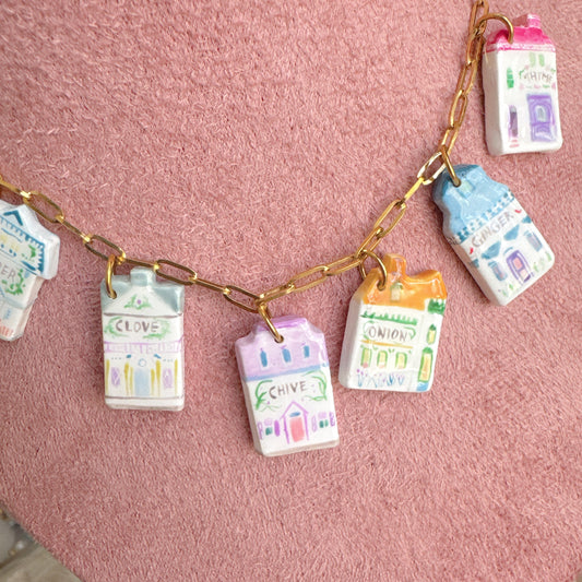 Herbs House Charms Necklace