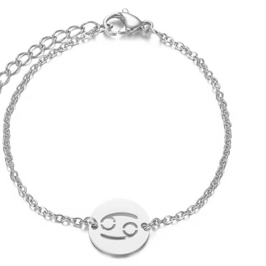 Zodiac Charms Bracelet Silver