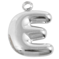 Alphabet – Bubble E Silver