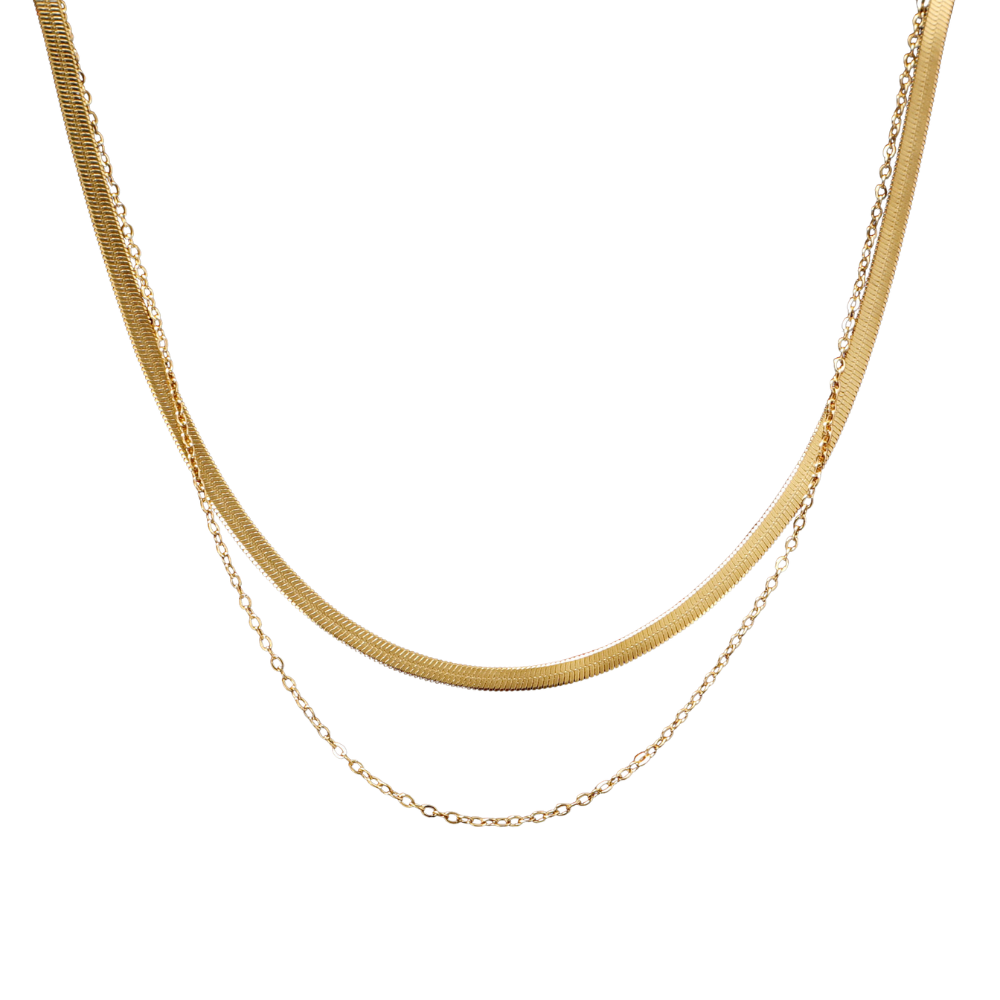 Duo Chain Snake Gold (40+5cm)