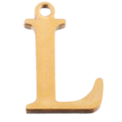 Alphabet – Classic L Gold