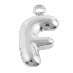 Alphabet – Bubble F Silver
