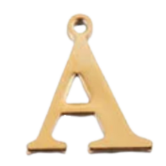 Alphabet – Classic A Gold