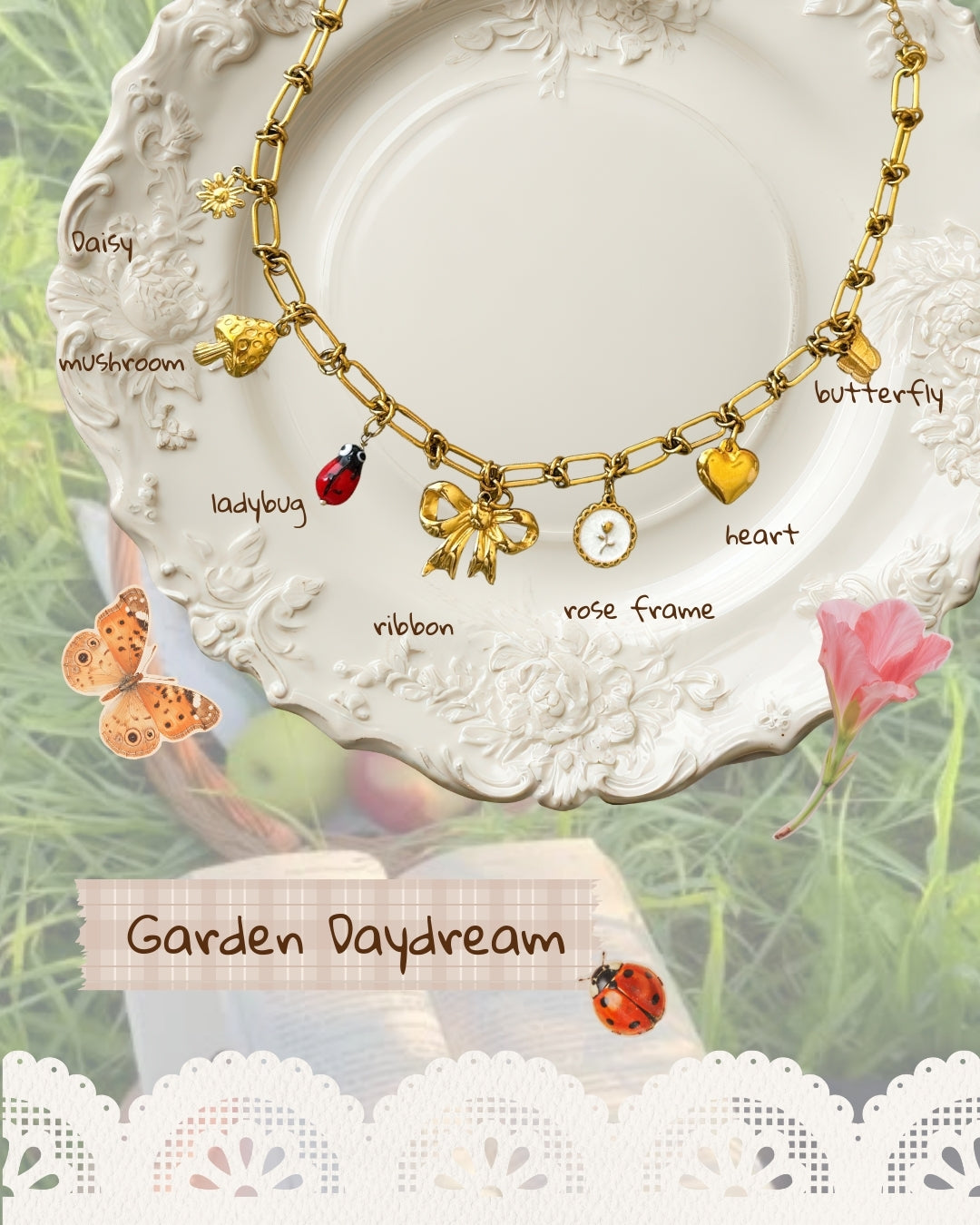 Garden Daydream Pre-charm Design Your Own Charms Necklaces