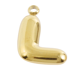 Alphabet – Bubble L Gold