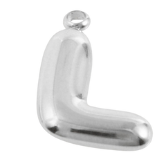 Alphabet – Bubble L Silver