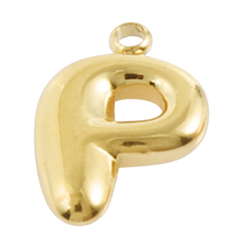 Alphabet – Bubble P Gold