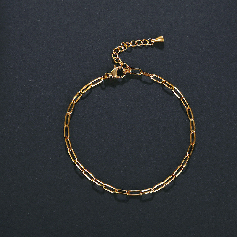 Tanya Paperclip Chain Bracelet Personalised