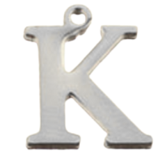 Alphabet – Classic K Silver