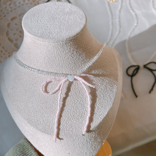 Beth Bow Ribbon Necklace