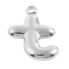 Alphabet – Bubble T Silver