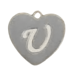 Alphabet – Heart U Silver