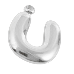 Alphabet – Bubble U Silver