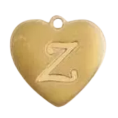 Alphabet – Heart Z Gold
