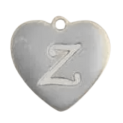 Alphabet – Heart Z Silver
