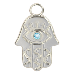 Evil Eyes Palm Silver