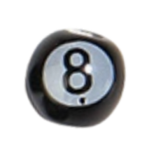 8 Ball Silver
