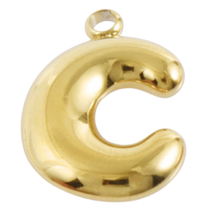 Alphabet – Bubble C Gold