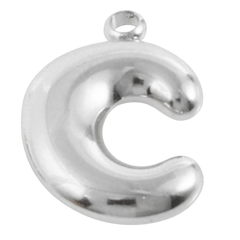 Alphabet – Bubble C Silver