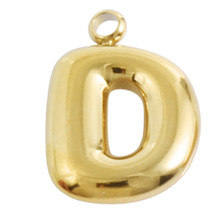 Alphabet – Bubble D Gold