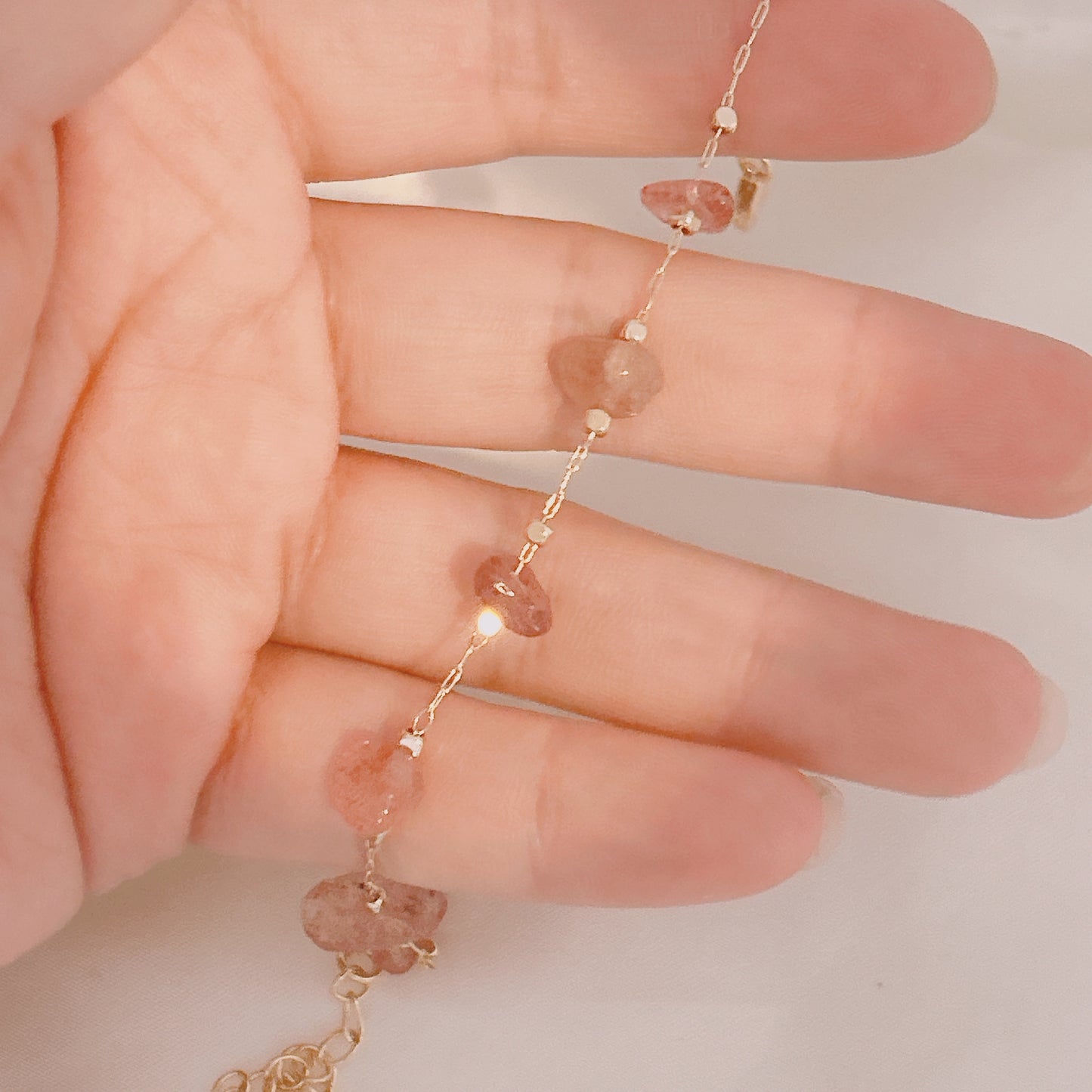 Alba Strawberry Quartz Bracelet
