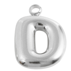 Alphabet – Bubble D Silver